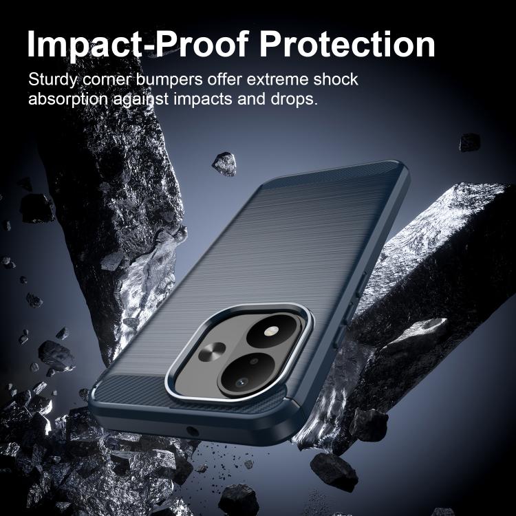 Carbon Fiber Brushed Texture TPU Phone Case, For Redmi Note 17 5G / 4G Global 171mm, For Redmi A7 Pro 171mm / Poco C85x 5G, For Redmi R70m 5G, For Redmi R70 5G, For Redmi 15a 5G, For Redmi Turbo 5 Max / Poco X8 Pro Max                                  ...