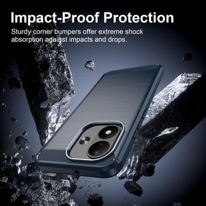 Carbon Fiber Brushed Texture TPU Phone Case, For Redmi Note 17 5G / 4G Global 171mm, For Redmi A7 Pro 171mm / Poco C85x 5G, For Redmi R70m 5G, For Redmi R70 5G, For Redmi 15a 5G, For Redmi Turbo 5 Max / Poco X8 Pro Max                                  ...