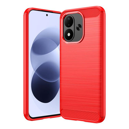 Carbon Fiber Brushed Texture TPU Phone Case, For Redmi Note 17 5G / 4G Global 171mm, For Redmi A7 Pro 171mm / Poco C85x 5G, For Redmi R70m 5G, For Redmi R70 5G, For Redmi 15a 5G, For Redmi Turbo 5 Max / Poco X8 Pro Max                                  ...