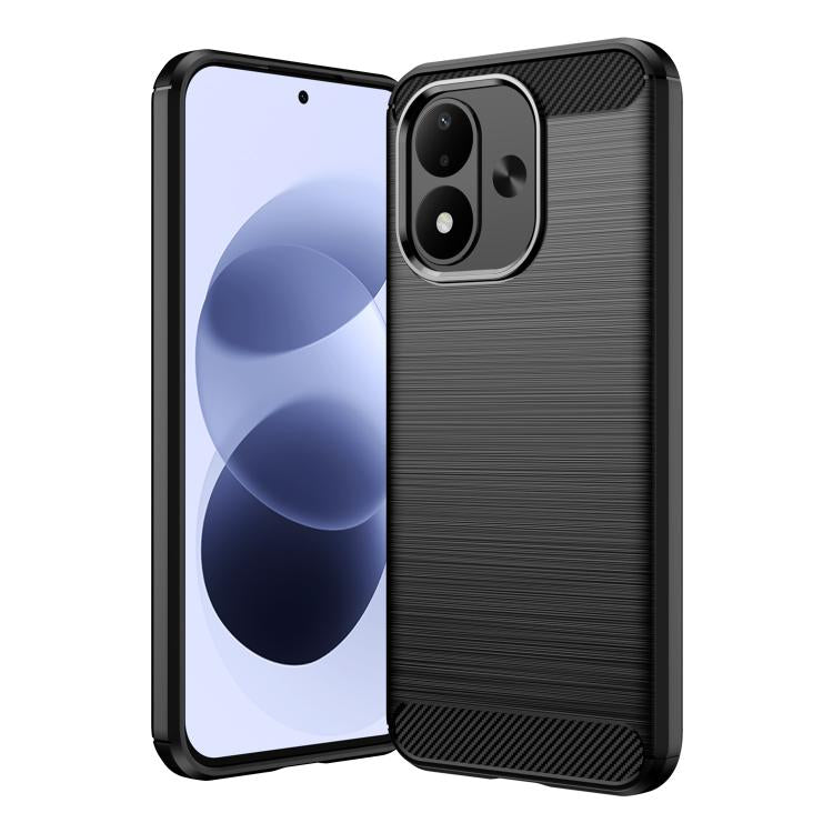 Carbon Fiber Brushed Texture TPU Phone Case, For Redmi Note 17 5G / 4G Global 171mm, For Redmi A7 Pro 171mm / Poco C85x 5G, For Redmi R70m 5G, For Redmi R70 5G, For Redmi 15a 5G, For Redmi Turbo 5 Max / Poco X8 Pro Max                                  ...