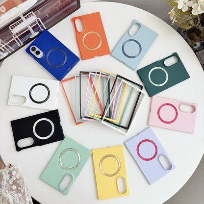 Skin Feel Magsafe Magnetic Shockproof PC Phone Case, For Galaxy Z Fold8 5G, For Galaxy Z Flip8 5G, For Samsung Galaxy Z Flip7 5G, For Samsung Galaxy Z Fold6, For Samsung Galaxy Z Fold5, For Samsung Galaxy Z Flip5