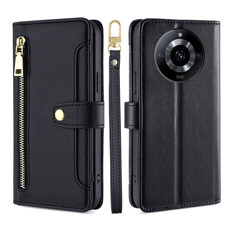 Sheep Texture Cross-body Zipper Wallet Leather Phone Case, For Realme 14 Pro 5G Global, For Realme C75 4G / 14x 5G Global, For Realme 13 Pro 5G, For Realme C61 4G, For Realme GT Neo6 SE, For Realme 12 5G, For Realme 12+ 5G, For Realme 12 Pro 5G        ...