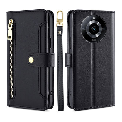 Sheep Texture Cross-body Zipper Wallet Leather Phone Case, For Realme 14 Pro 5G Global, For Realme C75 4G / 14x 5G Global, For Realme 13 Pro 5G, For Realme C61 4G, For Realme GT Neo6 SE, For Realme 12 5G, For Realme 12+ 5G, For Realme 12 Pro 5G        ...