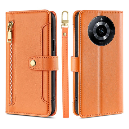 Sheep Texture Cross-body Zipper Wallet Leather Phone Case, For Realme 14 Pro 5G Global, For Realme C75 4G / 14x 5G Global, For Realme 13 Pro 5G, For Realme C61 4G, For Realme GT Neo6 SE, For Realme 12 5G, For Realme 12+ 5G, For Realme 12 Pro 5G        ...