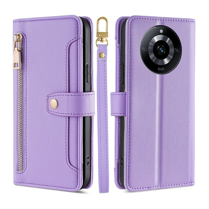 Sheep Texture Cross-body Zipper Wallet Leather Phone Case, For Realme 14 Pro 5G Global, For Realme C75 4G / 14x 5G Global, For Realme 13 Pro 5G, For Realme C61 4G, For Realme GT Neo6 SE, For Realme 12 5G, For Realme 12+ 5G, For Realme 12 Pro 5G        ...