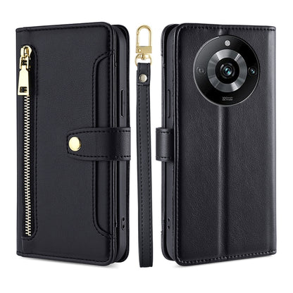 Sheep Texture Cross-body Zipper Wallet Leather Phone Case, For Realme 14 Pro 5G Global, For Realme C75 4G / 14x 5G Global, For Realme 13 Pro 5G, For Realme C61 4G, For Realme GT Neo6 SE, For Realme 12 5G, For Realme 12+ 5G, For Realme 12 Pro 5G        ...