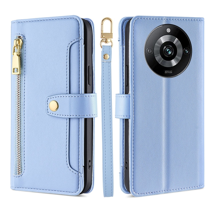 Sheep Texture Cross-body Zipper Wallet Leather Phone Case, For Realme 14 Pro 5G Global, For Realme C75 4G / 14x 5G Global, For Realme 13 Pro 5G, For Realme C61 4G, For Realme GT Neo6 SE, For Realme 12 5G, For Realme 12+ 5G, For Realme 12 Pro 5G        ...