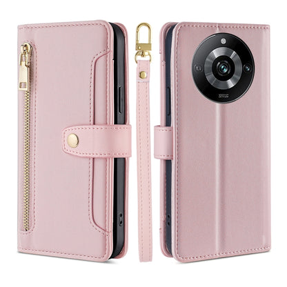 Sheep Texture Cross-body Zipper Wallet Leather Phone Case, For Realme 14 Pro 5G Global, For Realme C75 4G / 14x 5G Global, For Realme 13 Pro 5G, For Realme C61 4G, For Realme GT Neo6 SE, For Realme 12 5G, For Realme 12+ 5G, For Realme 12 Pro 5G        ...
