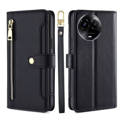 Sheep Texture Cross-body Zipper Wallet Leather Phone Case, For Realme 14 Pro 5G Global, For Realme C75 4G / 14x 5G Global, For Realme 13 Pro 5G, For Realme C61 4G, For Realme GT Neo6 SE, For Realme 12 5G, For Realme 12+ 5G, For Realme 12 Pro 5G        ...