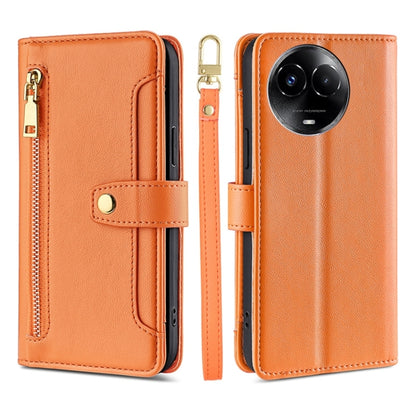 Sheep Texture Cross-body Zipper Wallet Leather Phone Case, For Realme 14 Pro 5G Global, For Realme C75 4G / 14x 5G Global, For Realme 13 Pro 5G, For Realme C61 4G, For Realme GT Neo6 SE, For Realme 12 5G, For Realme 12+ 5G, For Realme 12 Pro 5G        ...
