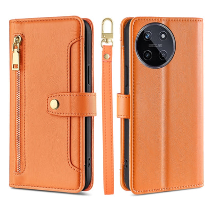 Sheep Texture Cross-body Zipper Wallet Leather Phone Case, For Realme 14 Pro 5G Global, For Realme C75 4G / 14x 5G Global, For Realme 13 Pro 5G, For Realme C61 4G, For Realme GT Neo6 SE, For Realme 12 5G, For Realme 12+ 5G, For Realme 12 Pro 5G        ...