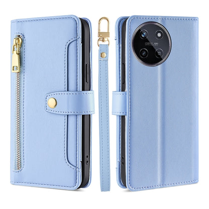 Sheep Texture Cross-body Zipper Wallet Leather Phone Case, For Realme 14 Pro 5G Global, For Realme C75 4G / 14x 5G Global, For Realme 13 Pro 5G, For Realme C61 4G, For Realme GT Neo6 SE, For Realme 12 5G, For Realme 12+ 5G, For Realme 12 Pro 5G        ...