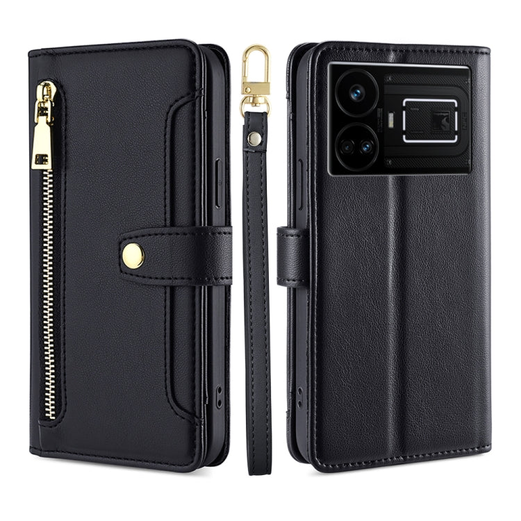 Sheep Texture Cross-body Zipper Wallet Leather Phone Case, For Realme 14 Pro 5G Global, For Realme C75 4G / 14x 5G Global, For Realme 13 Pro 5G, For Realme C61 4G, For Realme GT Neo6 SE, For Realme 12 5G, For Realme 12+ 5G, For Realme 12 Pro 5G        ...