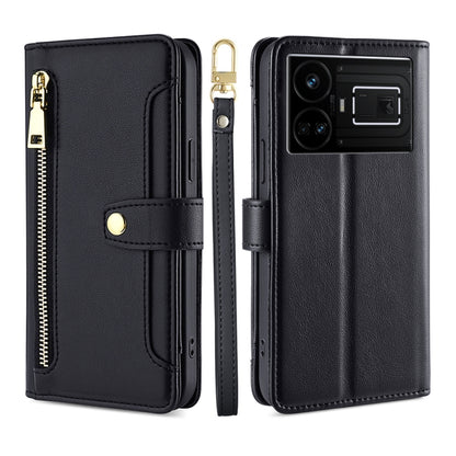 Sheep Texture Cross-body Zipper Wallet Leather Phone Case, For Realme 14 Pro 5G Global, For Realme C75 4G / 14x 5G Global, For Realme 13 Pro 5G, For Realme C61 4G, For Realme GT Neo6 SE, For Realme 12 5G, For Realme 12+ 5G, For Realme 12 Pro 5G        ...