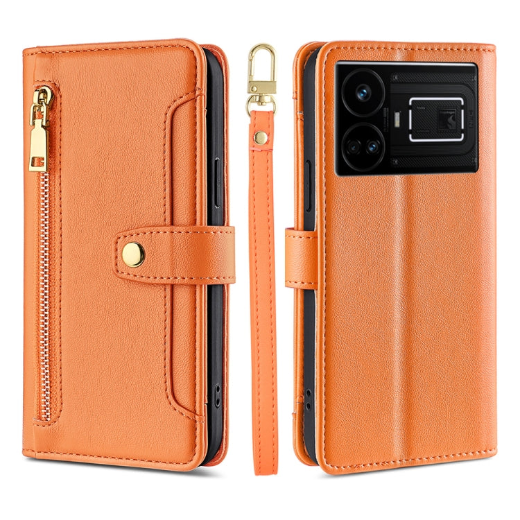 Sheep Texture Cross-body Zipper Wallet Leather Phone Case, For Realme 14 Pro 5G Global, For Realme C75 4G / 14x 5G Global, For Realme 13 Pro 5G, For Realme C61 4G, For Realme GT Neo6 SE, For Realme 12 5G, For Realme 12+ 5G, For Realme 12 Pro 5G        ...