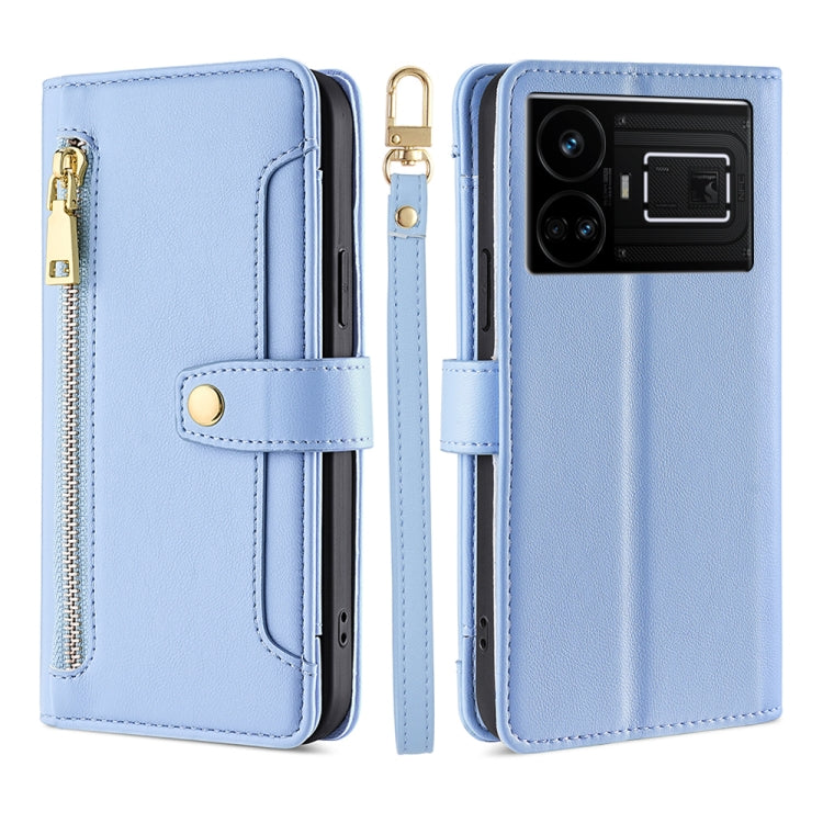 Sheep Texture Cross-body Zipper Wallet Leather Phone Case, For Realme 14 Pro 5G Global, For Realme C75 4G / 14x 5G Global, For Realme 13 Pro 5G, For Realme C61 4G, For Realme GT Neo6 SE, For Realme 12 5G, For Realme 12+ 5G, For Realme 12 Pro 5G        ...