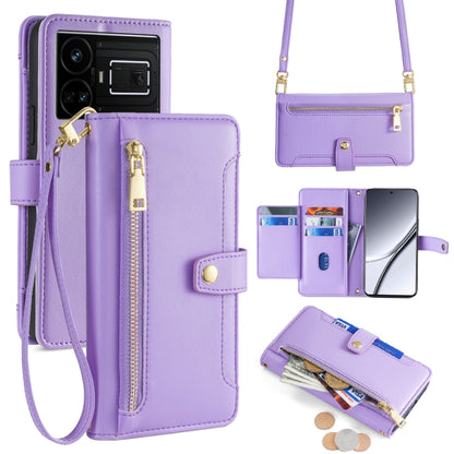 Sheep Texture Cross-body Zipper Wallet Leather Phone Case, For Realme 14 Pro 5G Global, For Realme C75 4G / 14x 5G Global, For Realme 13 Pro 5G, For Realme C61 4G, For Realme GT Neo6 SE, For Realme 12 5G, For Realme 12+ 5G, For Realme 12 Pro 5G        ...
