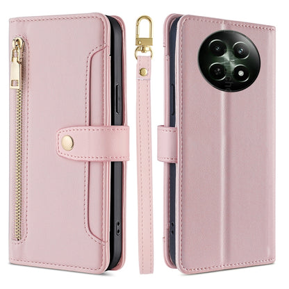 Sheep Texture Cross-body Zipper Wallet Leather Phone Case, For Realme 14 Pro 5G Global, For Realme C75 4G / 14x 5G Global, For Realme 13 Pro 5G, For Realme C61 4G, For Realme GT Neo6 SE, For Realme 12 5G, For Realme 12+ 5G, For Realme 12 Pro 5G        ...