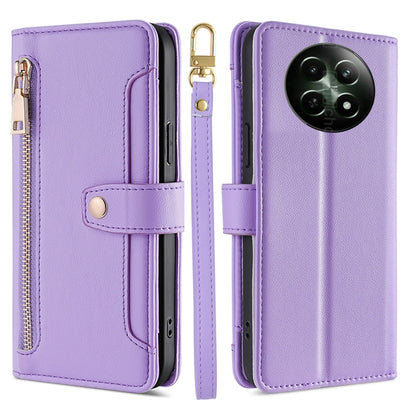 Sheep Texture Cross-body Zipper Wallet Leather Phone Case, For Realme 14 Pro 5G Global, For Realme C75 4G / 14x 5G Global, For Realme 13 Pro 5G, For Realme C61 4G, For Realme GT Neo6 SE, For Realme 12 5G, For Realme 12+ 5G, For Realme 12 Pro 5G        ...