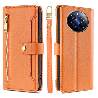 Sheep Texture Cross-body Zipper Wallet Leather Phone Case, For Realme 14 Pro 5G Global, For Realme C75 4G / 14x 5G Global, For Realme 13 Pro 5G, For Realme C61 4G, For Realme GT Neo6 SE, For Realme 12 5G, For Realme 12+ 5G, For Realme 12 Pro 5G        ...