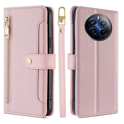 Sheep Texture Cross-body Zipper Wallet Leather Phone Case, For Realme 14 Pro 5G Global, For Realme C75 4G / 14x 5G Global, For Realme 13 Pro 5G, For Realme C61 4G, For Realme GT Neo6 SE, For Realme 12 5G, For Realme 12+ 5G, For Realme 12 Pro 5G        ...