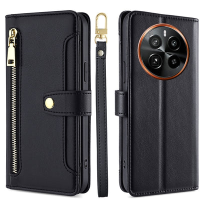 Sheep Texture Cross-body Zipper Wallet Leather Phone Case, For Realme 14 Pro 5G Global, For Realme C75 4G / 14x 5G Global, For Realme 13 Pro 5G, For Realme C61 4G, For Realme GT Neo6 SE, For Realme 12 5G, For Realme 12+ 5G, For Realme 12 Pro 5G        ...