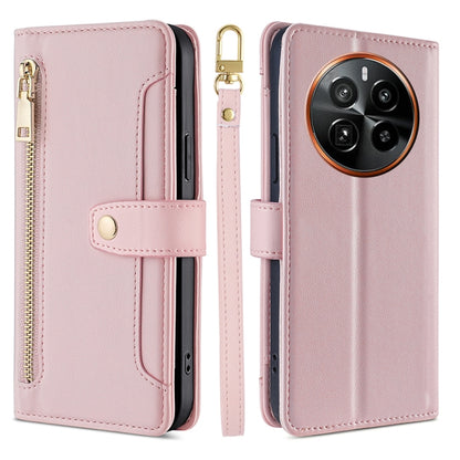 Sheep Texture Cross-body Zipper Wallet Leather Phone Case, For Realme 14 Pro 5G Global, For Realme C75 4G / 14x 5G Global, For Realme 13 Pro 5G, For Realme C61 4G, For Realme GT Neo6 SE, For Realme 12 5G, For Realme 12+ 5G, For Realme 12 Pro 5G        ...