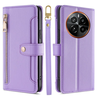 Sheep Texture Cross-body Zipper Wallet Leather Phone Case, For Realme 14 Pro 5G Global, For Realme C75 4G / 14x 5G Global, For Realme 13 Pro 5G, For Realme C61 4G, For Realme GT Neo6 SE, For Realme 12 5G, For Realme 12+ 5G, For Realme 12 Pro 5G        ...