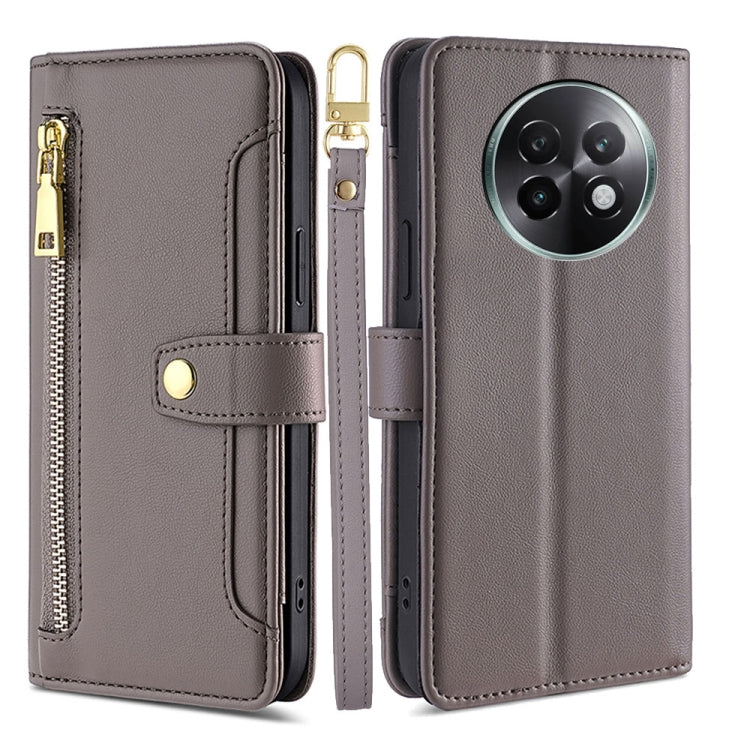 Sheep Texture Cross-body Zipper Wallet Leather Phone Case, For Realme 14 Pro 5G Global, For Realme C75 4G / 14x 5G Global, For Realme 13 Pro 5G, For Realme C61 4G, For Realme GT Neo6 SE, For Realme 12 5G, For Realme 12+ 5G, For Realme 12 Pro 5G        ...