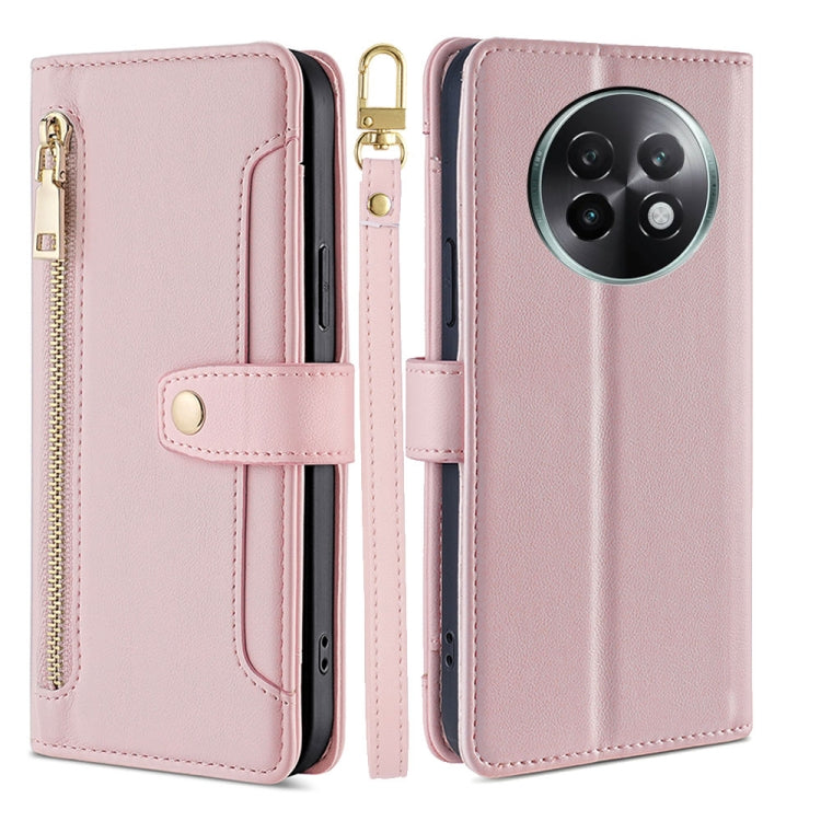 Sheep Texture Cross-body Zipper Wallet Leather Phone Case, For Realme 14 Pro 5G Global, For Realme C75 4G / 14x 5G Global, For Realme 13 Pro 5G, For Realme C61 4G, For Realme GT Neo6 SE, For Realme 12 5G, For Realme 12+ 5G, For Realme 12 Pro 5G        ...