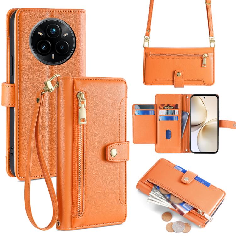Sheep Texture Cross-body Zipper Wallet Leather Phone Case, For Realme 14 Pro 5G Global, For Realme C75 4G / 14x 5G Global, For Realme 13 Pro 5G, For Realme C61 4G, For Realme GT Neo6 SE, For Realme 12 5G, For Realme 12+ 5G, For Realme 12 Pro 5G        ...