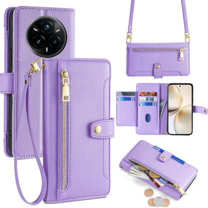 Sheep Texture Cross-body Zipper Wallet Leather Phone Case, For Realme 14 Pro 5G Global, For Realme C75 4G / 14x 5G Global, For Realme 13 Pro 5G, For Realme C61 4G, For Realme GT Neo6 SE, For Realme 12 5G, For Realme 12+ 5G, For Realme 12 Pro 5G        ...