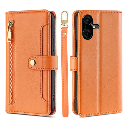 Sheep Texture Cross-body Zipper Wallet Leather Phone Case, For Tecno Spark 30 4G, For Tecno Pova 6 Neo 5G, For Tecno Camon 30 Premier 5G, For Tecno Camon 30 Pro 5G, For Tecno Camon 30, For Tecno Spark Go 2024, For Tecno Pova 5 Pro, For Tecno Pova Neo 3...