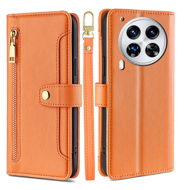 Sheep Texture Cross-body Zipper Wallet Leather Phone Case, For Tecno Spark 30 4G, For Tecno Pova 6 Neo 5G, For Tecno Camon 30 Premier 5G, For Tecno Camon 30 Pro 5G, For Tecno Camon 30, For Tecno Spark Go 2024, For Tecno Pova 5 Pro, For Tecno Pova Neo 3...