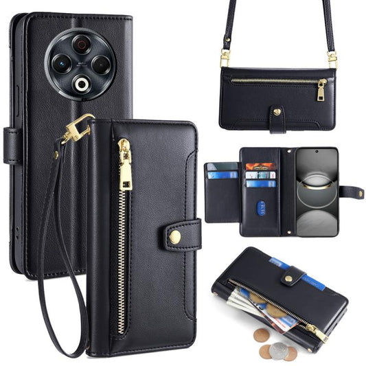 Sheep Texture Cross-body Zipper Wallet Leather Phone Case, For Tecno Spark 30 4G, For Tecno Pova 6 Neo 5G, For Tecno Camon 30 Premier 5G, For Tecno Camon 30 Pro 5G, For Tecno Camon 30, For Tecno Spark Go 2024, For Tecno Pova 5 Pro, For Tecno Pova Neo 3...