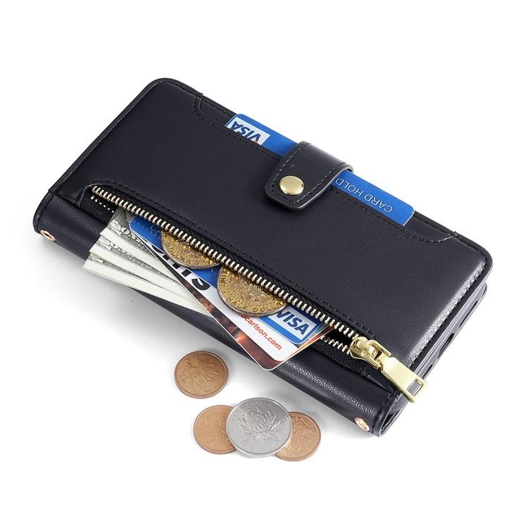 Sheep Texture Cross-body Zipper Wallet Leather Phone Case, For Tecno Spark 30 4G, For Tecno Pova 6 Neo 5G, For Tecno Camon 30 Premier 5G, For Tecno Camon 30 Pro 5G, For Tecno Camon 30, For Tecno Spark Go 2024, For Tecno Pova 5 Pro, For Tecno Pova Neo 3...