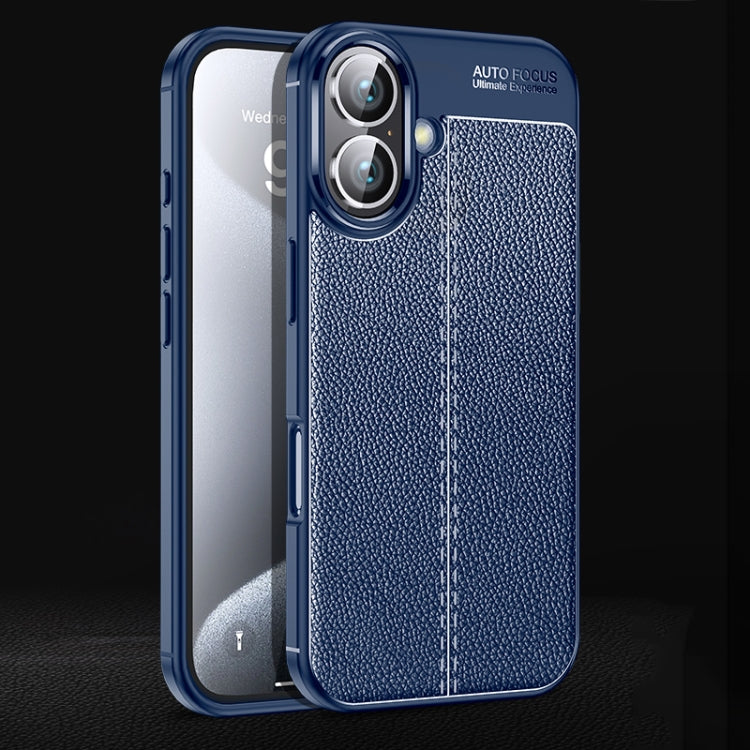 Litchi Texture Shockproof TPU Phone Case, For iPhone 16e / 17e, For iPhone 17 Pro Max, For iPhone 17 Pro, For iPhone 17, For iPhone Air, For iPhone 16 Pro Max, For iPhone 16 Pro, For iPhone 16 Plus, For iPhone 16, For iPhone 15 Pro Max, For iPhone 15 P...