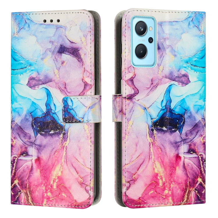 Painted Marble Pattern Leather Phone Case, For Realme 11 5G Global / 11X, For Realme C53/Narzo N53, For Realme 11, For Realme 11 Pro/11 Pro+, For Realme C65 4G Global, For Realme 9i 5G/V20 5G/V30t/V30, For Realme C55