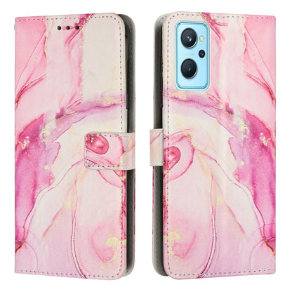 Painted Marble Pattern Leather Phone Case, For Realme 11 5G Global / 11X, For Realme C53/Narzo N53, For Realme 11, For Realme 11 Pro/11 Pro+, For Realme C65 4G Global, For Realme 9i 5G/V20 5G/V30t/V30, For Realme C55