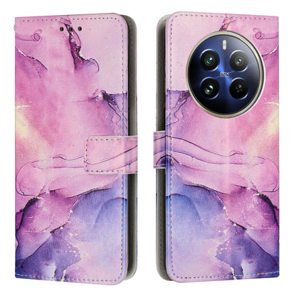 Painted Marble Pattern Leather Phone Case, For Realme 16T 5G, For Realme C100 / C100i / C100x 4G, For Realme P4 Power 5G, For Realme 16 5G, For Realme 16 Pro+ 5G, For Realme 16 Pro 5G, For Realme C85 5G / 15x 5G India, For Realme C85 Pro 4G            ...