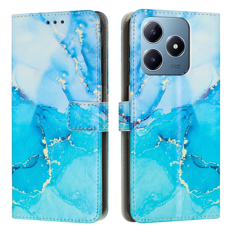 Painted Marble Pattern Leather Phone Case, For Realme 16T 5G, For Realme C100 / C100i / C100x 4G, For Realme P4 Power 5G, For Realme 16 5G, For Realme 16 Pro+ 5G, For Realme 16 Pro 5G, For Realme C85 5G / 15x 5G India, For Realme C85 Pro 4G            ...