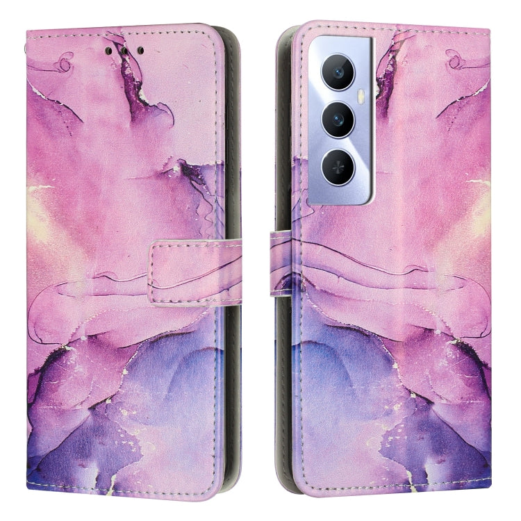 Painted Marble Pattern Leather Phone Case, For Realme 11 5G Global / 11X, For Realme C53/Narzo N53, For Realme 11, For Realme 11 Pro/11 Pro+, For Realme C65 4G Global, For Realme 9i 5G/V20 5G/V30t/V30, For Realme C55