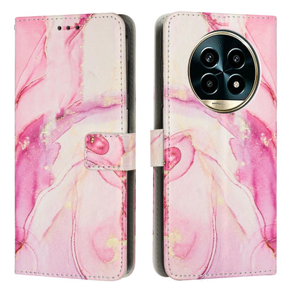 Painted Marble Pattern Leather Phone Case, For Realme 16T 5G, For Realme C100 / C100i / C100x 4G, For Realme P4 Power 5G, For Realme 16 5G, For Realme 16 Pro+ 5G, For Realme 16 Pro 5G, For Realme C85 5G / 15x 5G India, For Realme C85 Pro 4G            ...