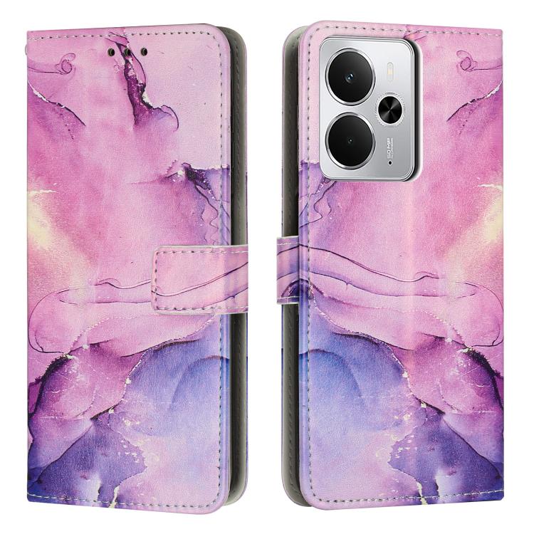 Painted Marble Pattern Leather Phone Case, For Realme 16T 5G, For Realme C100 / C100i / C100x 4G, For Realme P4 Power 5G, For Realme 16 5G, For Realme 16 Pro+ 5G, For Realme 16 Pro 5G, For Realme C85 5G / 15x 5G India, For Realme C85 Pro 4G            ...