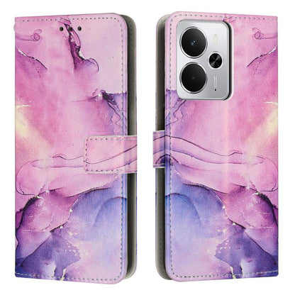 Painted Marble Pattern Leather Phone Case, For Realme 16T 5G, For Realme C100 / C100i / C100x 4G, For Realme P4 Power 5G, For Realme 16 5G, For Realme 16 Pro+ 5G, For Realme 16 Pro 5G, For Realme C85 5G / 15x 5G India, For Realme C85 Pro 4G            ...