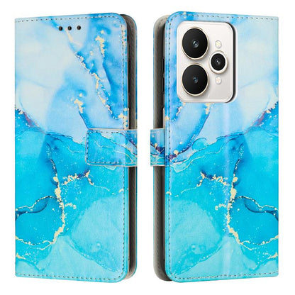 Painted Marble Pattern Leather Phone Case, For Realme 16T 5G, For Realme C100 / C100i / C100x 4G, For Realme P4 Power 5G, For Realme 16 5G, For Realme 16 Pro+ 5G, For Realme 16 Pro 5G, For Realme C85 5G / 15x 5G India, For Realme C85 Pro 4G            ...