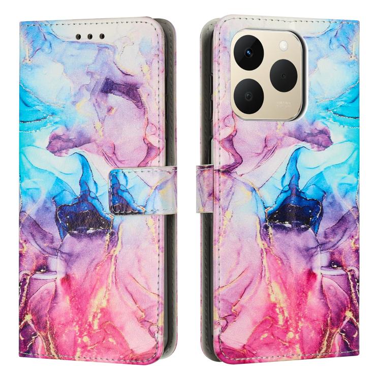 Painted Marble Pattern Leather Phone Case, For Realme 16T 5G, For Realme C100 / C100i / C100x 4G, For Realme P4 Power 5G, For Realme 16 5G, For Realme 16 Pro+ 5G, For Realme 16 Pro 5G, For Realme C85 5G / 15x 5G India, For Realme C85 Pro 4G            ...