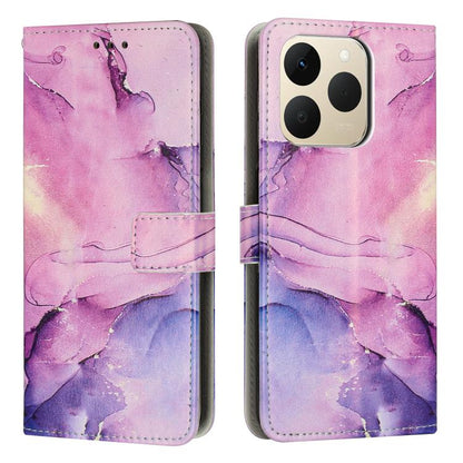 Painted Marble Pattern Leather Phone Case, For Realme 16T 5G, For Realme C100 / C100i / C100x 4G, For Realme P4 Power 5G, For Realme 16 5G, For Realme 16 Pro+ 5G, For Realme 16 Pro 5G, For Realme C85 5G / 15x 5G India, For Realme C85 Pro 4G            ...