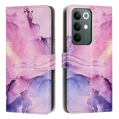 Painted Marble Pattern Leather Phone Case, For Realme 16T 5G, For Realme C100 / C100i / C100x 4G, For Realme P4 Power 5G, For Realme 16 5G, For Realme 16 Pro+ 5G, For Realme 16 Pro 5G, For Realme C85 5G / 15x 5G India, For Realme C85 Pro 4G            ...