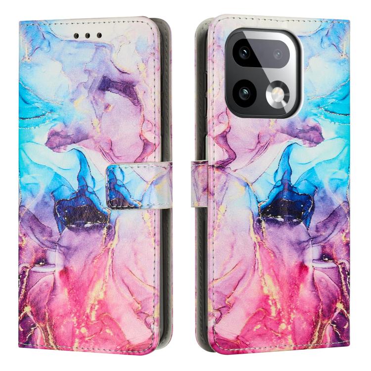 Painted Marble Pattern Leather Phone Case, For Realme 16T 5G, For Realme C100 / C100i / C100x 4G, For Realme P4 Power 5G, For Realme 16 5G, For Realme 16 Pro+ 5G, For Realme 16 Pro 5G, For Realme C85 5G / 15x 5G India, For Realme C85 Pro 4G            ...